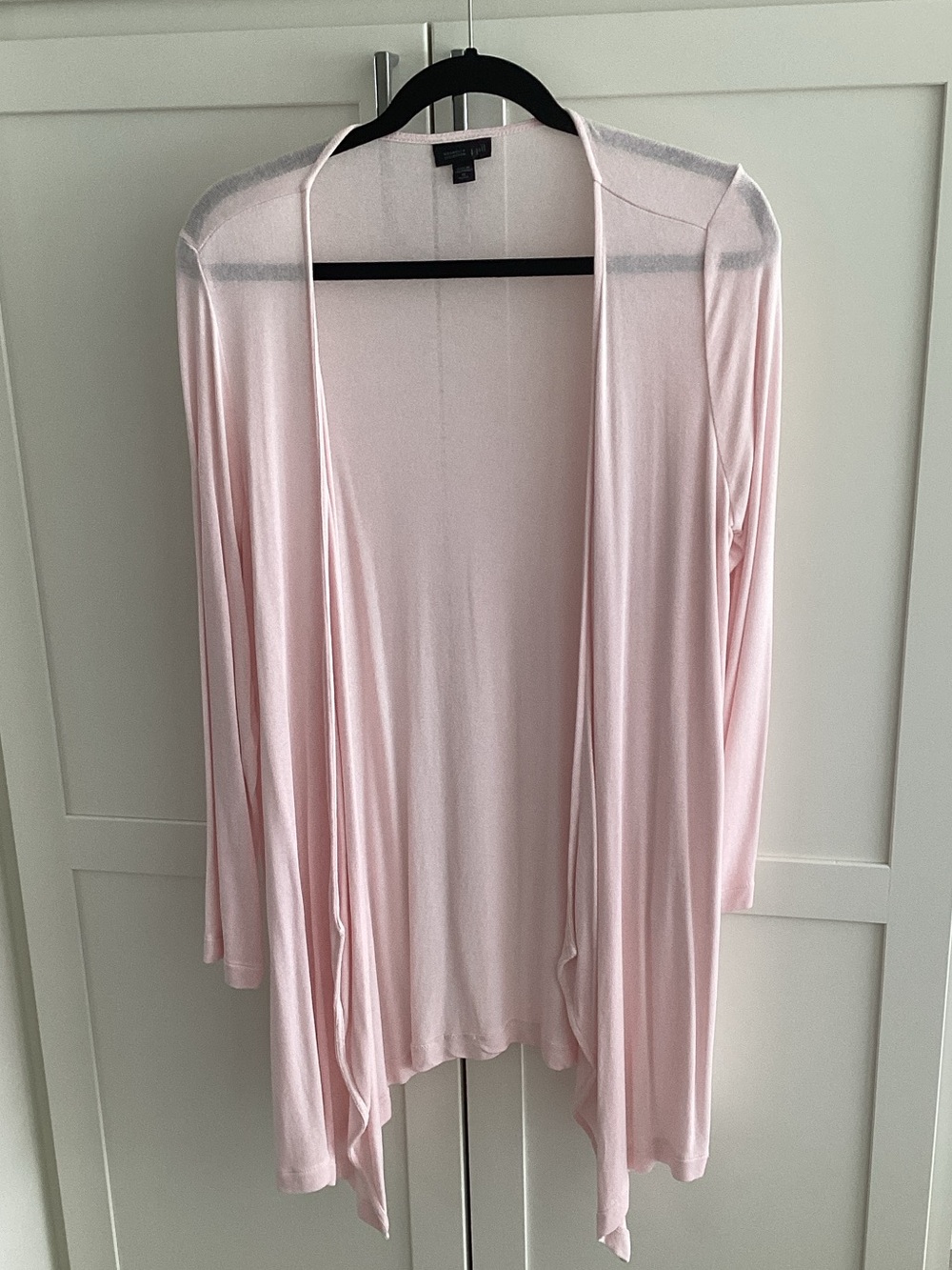 J. Jill Pale Pink Open-Front Cardigan